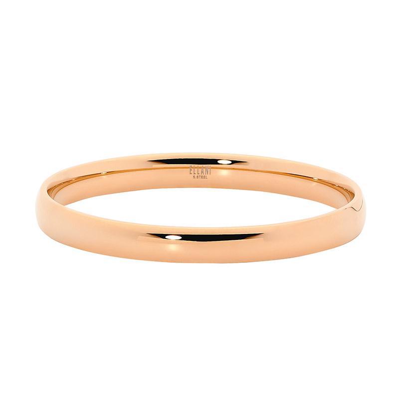 ELLANI COLLECTIONS ROSE IP PLATED STAINLESS STEEL BANGLE