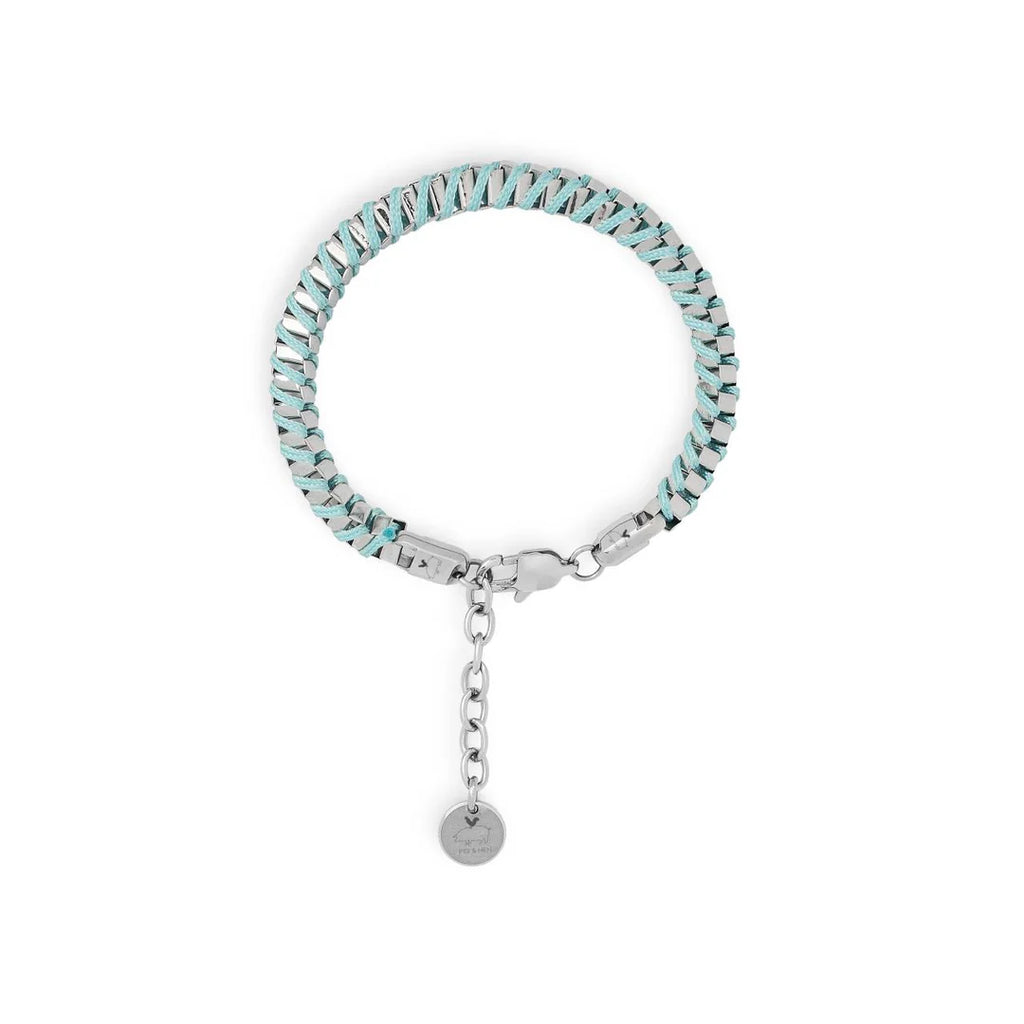 PIG & HEN LADIES CLEO SKY BLUE/SILVER BRACELET